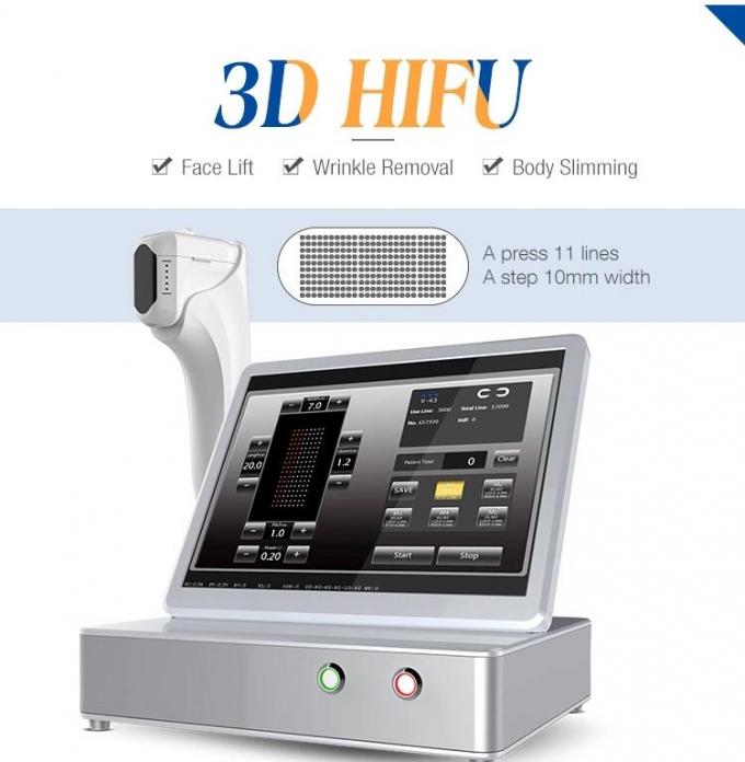 4MHz 11 Lijnen Draagbare Hifu de Faceliftbehandeling van Machine/20000 Schoten 2D Hifu
