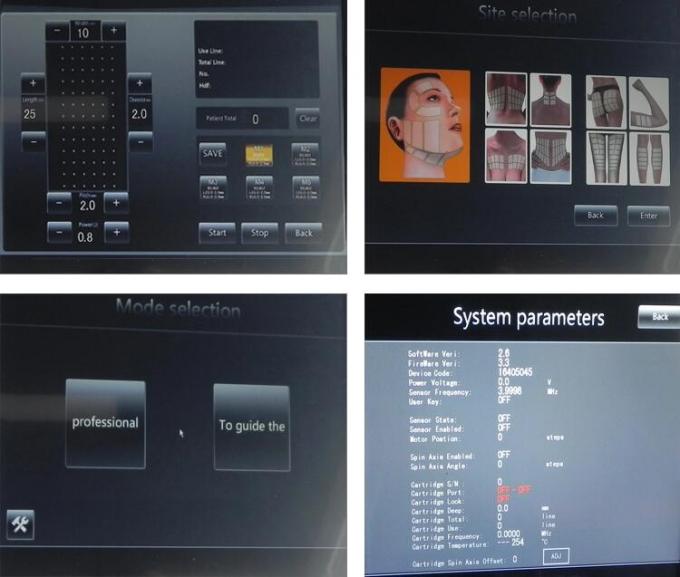 de Schoonheidsmachine van 300W Hifu 1.5mm - 16mm Patronen met 15,4“ Kleurentouch screen