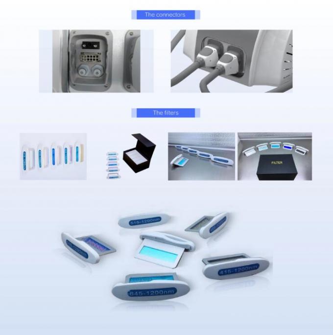 De Verwijdering van het Protable Witte Haar en van de Huidverjonging Schoonheid Handpieces Machine/Twee